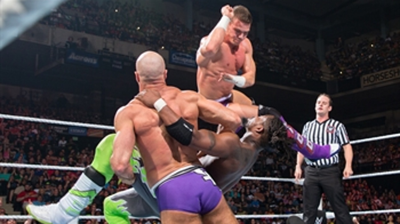 The New Day vs. Cesaro & Tyson Kidd - WWE Tag Team Titles 2-Out-Of-3 Falls Match: WWE Payback 2015 (Full Match)