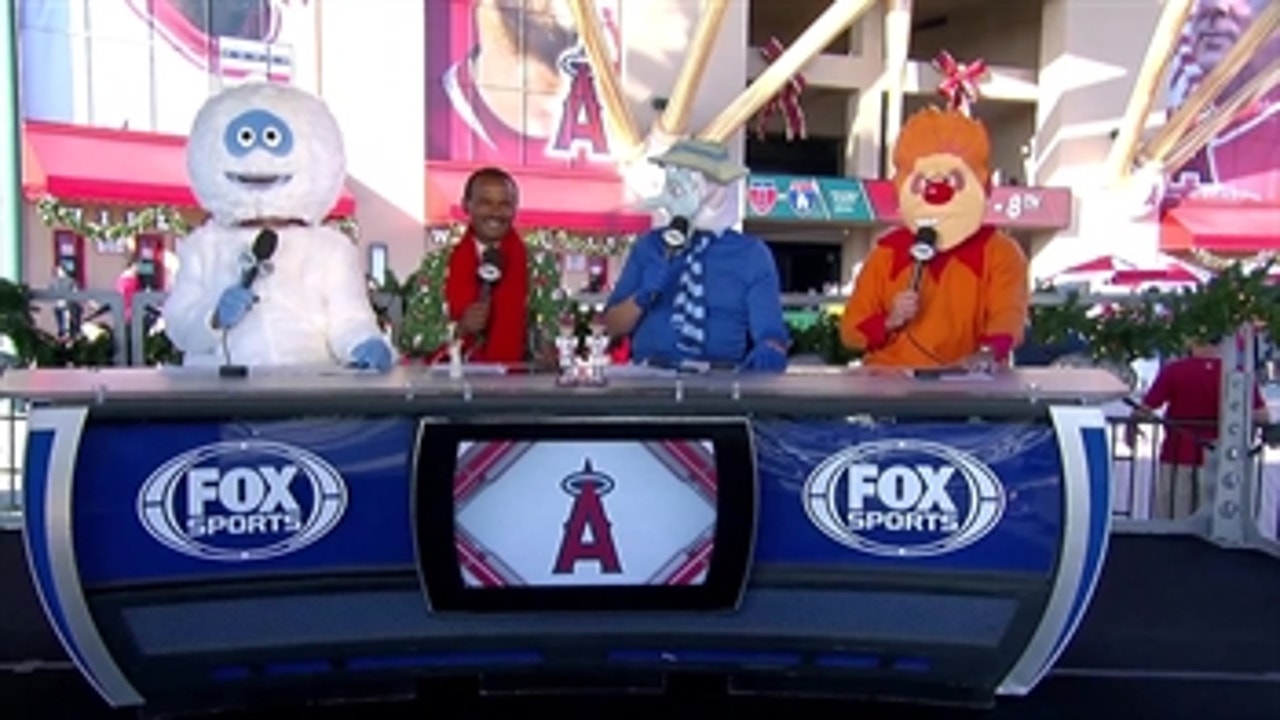 Angels broadcasters show their Christmas spirit to celebrate Christmas in June
