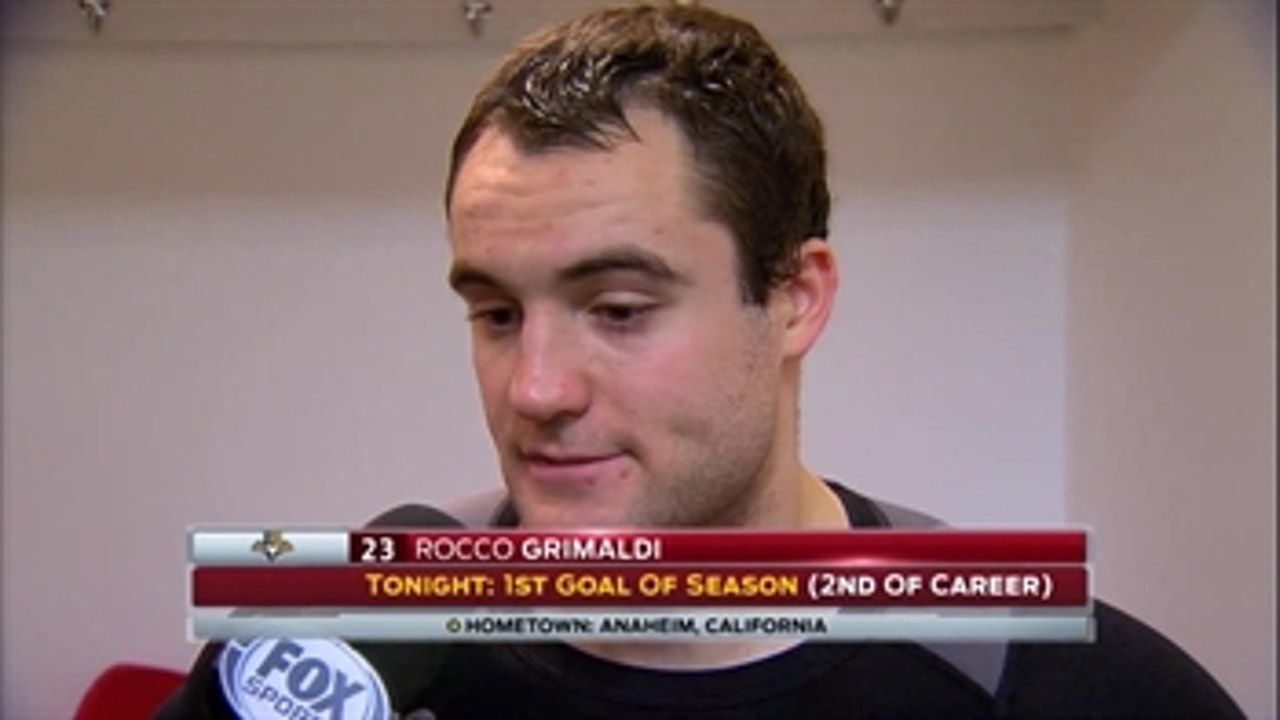 Panthers' Rocco Grimaldi scores in return to hometown