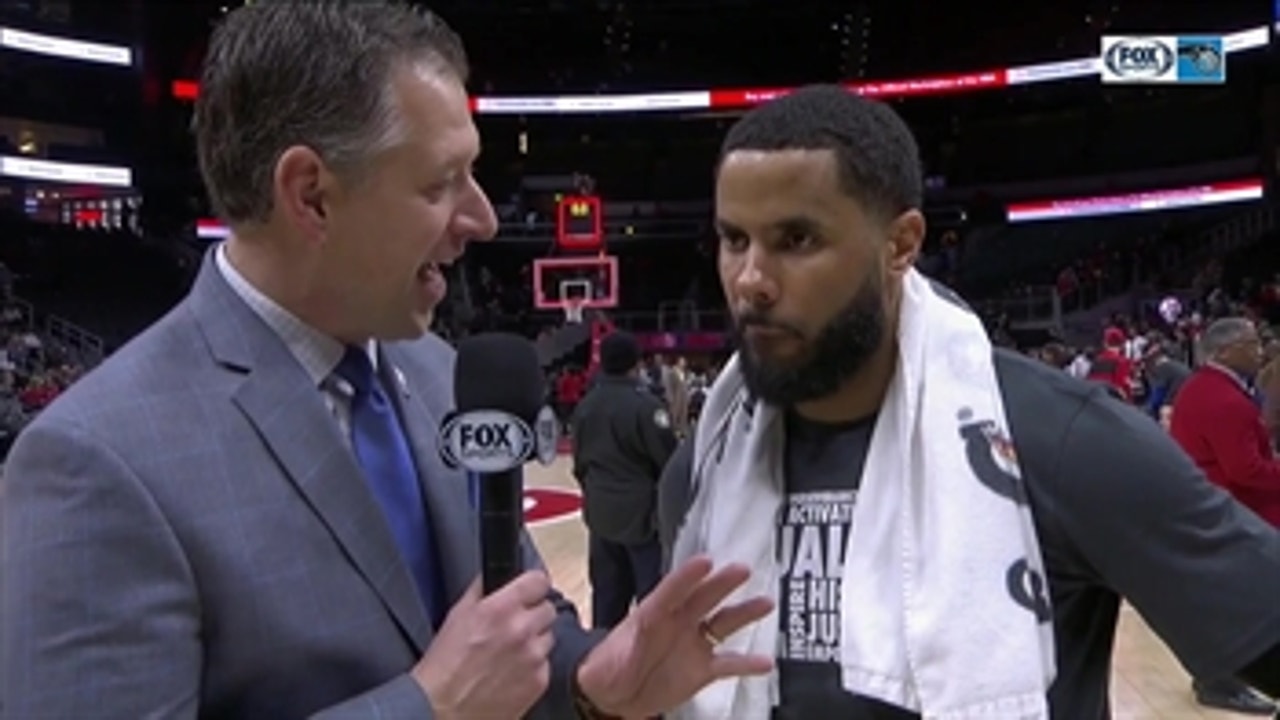D.J. Augustin on his double-double, Magic getting a W on short rest