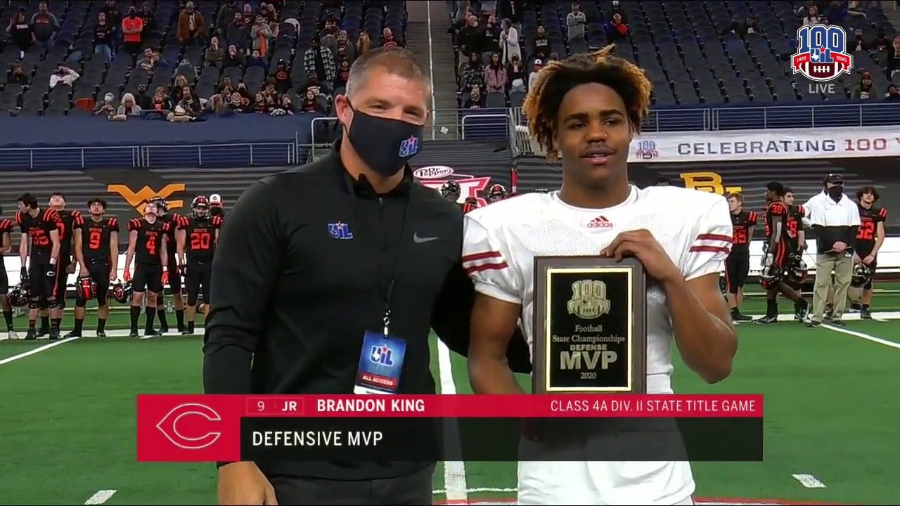 Brandon King is Defensive MVP | UIL State Championship