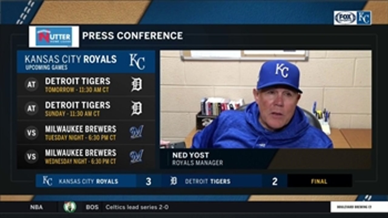 Yost on Royals finally getting a break: 'It all kind of evens out'