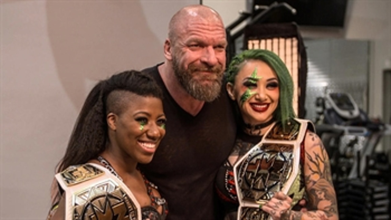Moon & Blackheart’s first photoshoot as NXT Women’s Tag Team Champions: WWE Network Exclusive, March 10, 2021