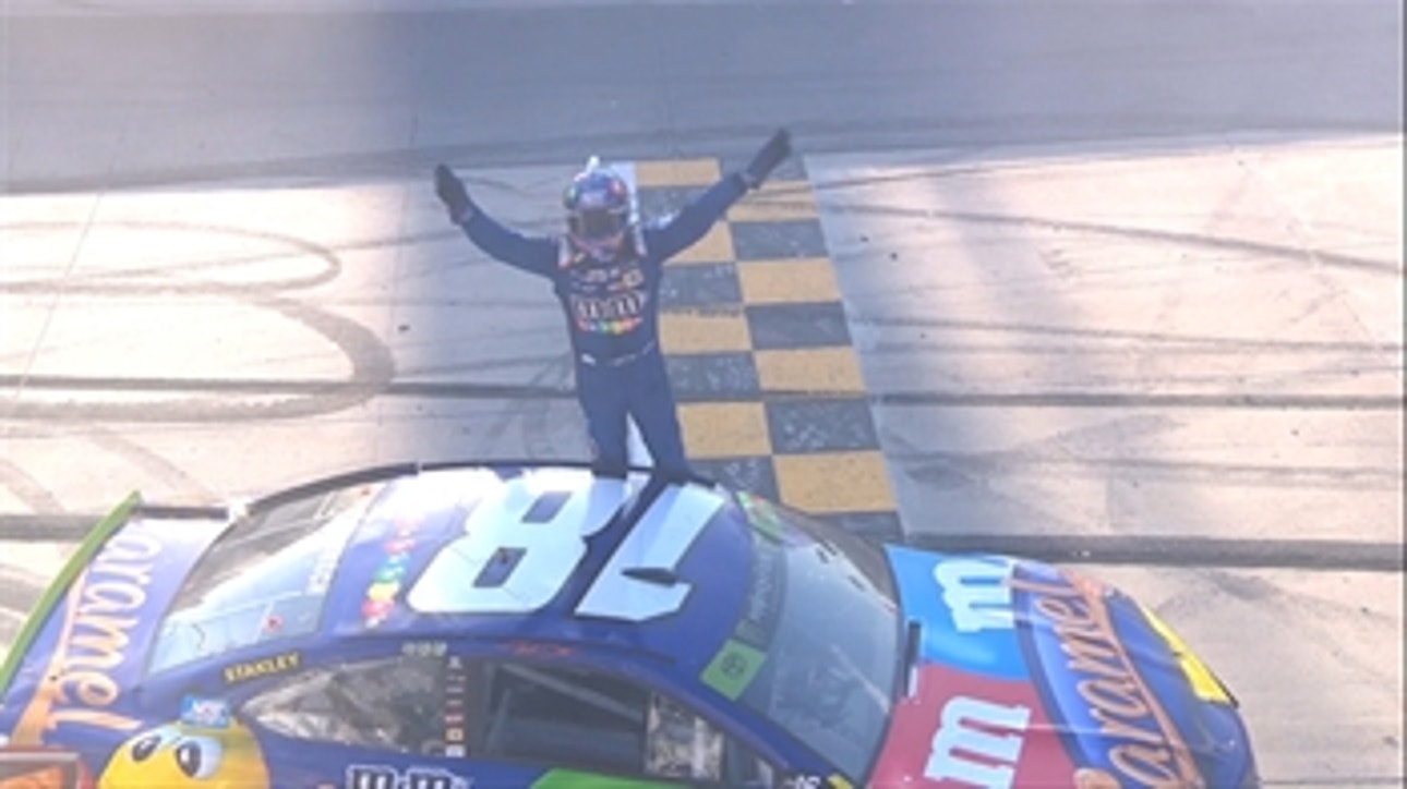 Kyle Busch passes Chase Elliott late for his second straight win ' 2017 DOVER