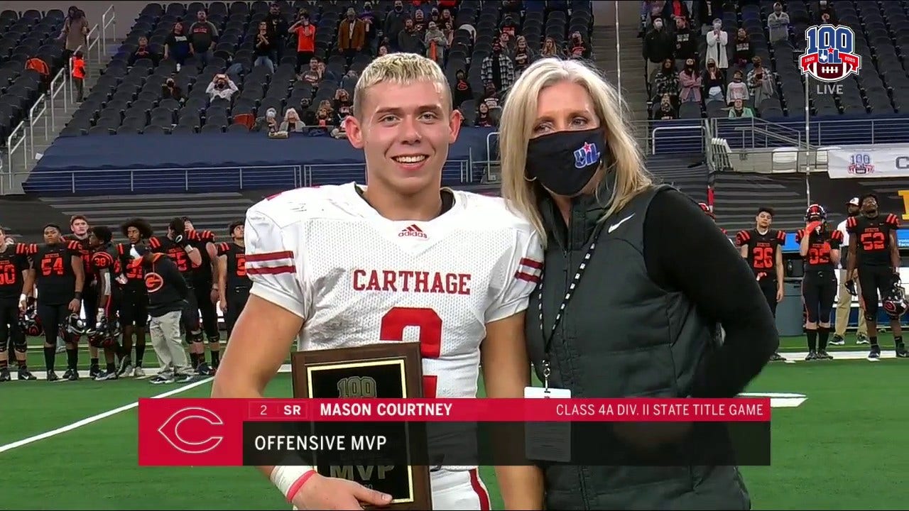 Mason Courtney is Offensive MVP | UIL State Championship