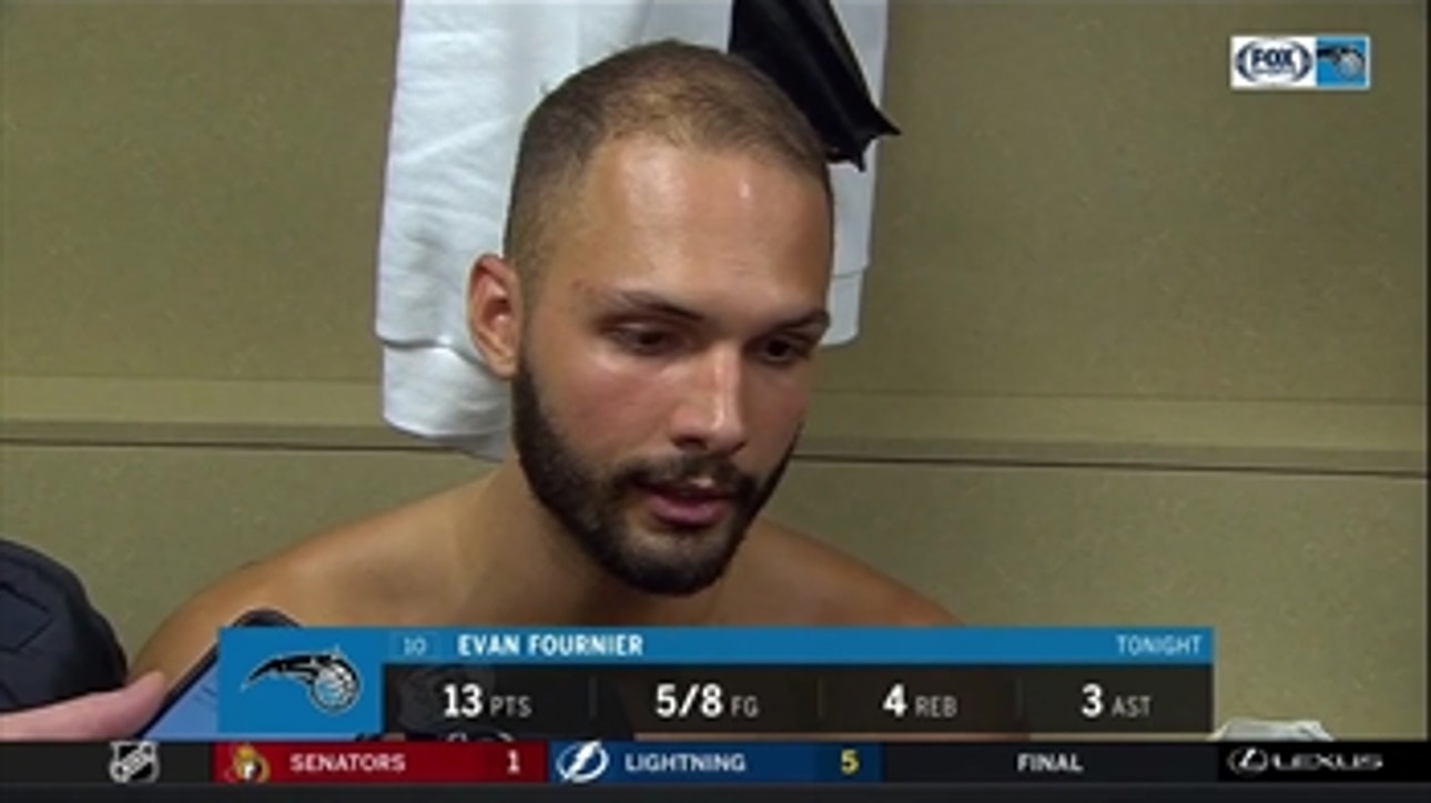 Evan Fournier on his clutch shot, performance of The Human Torch