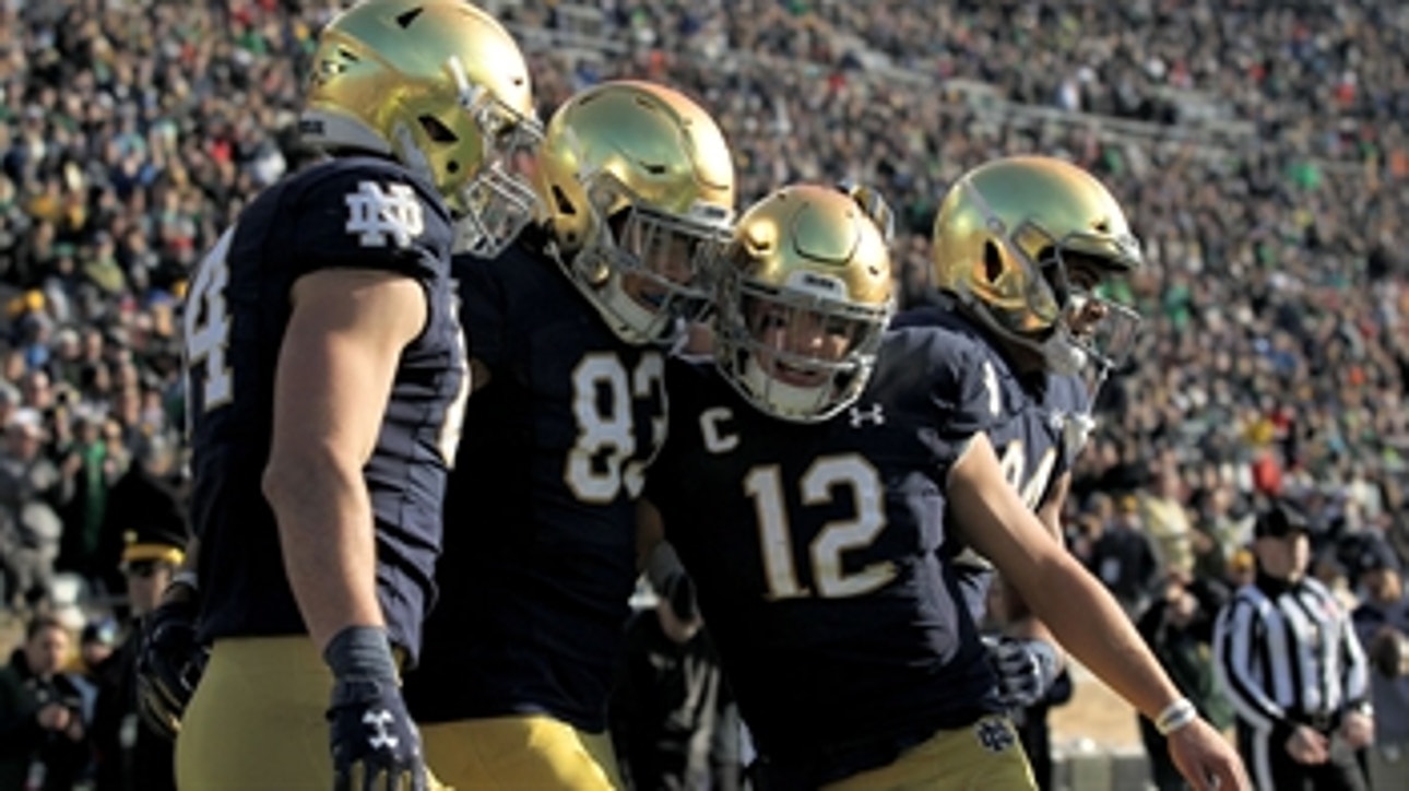 Chase Claypool's 4-touchdown game helps Notre Dame dominate Navy, 52-20
