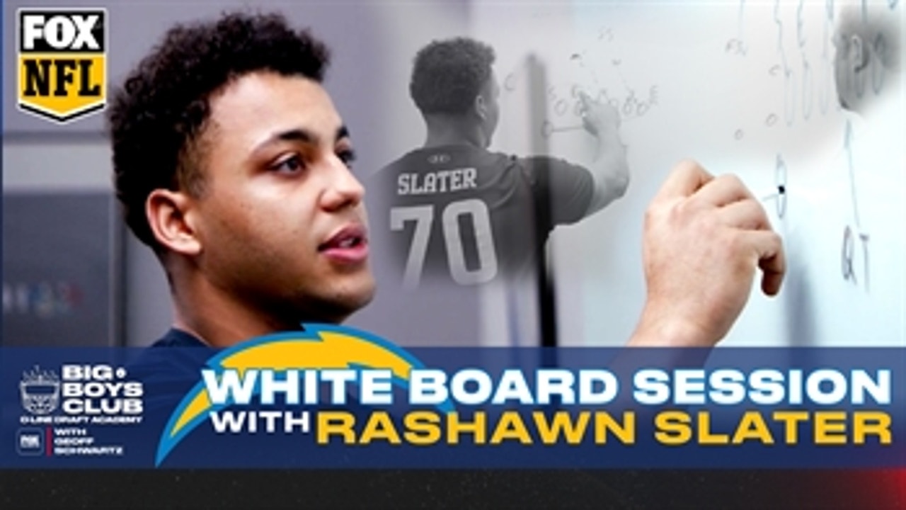 THE BIG BOYS CLUB: RAW White Board Session with Los Angeles Chargers - Rashawn Slater ' FOX NFL