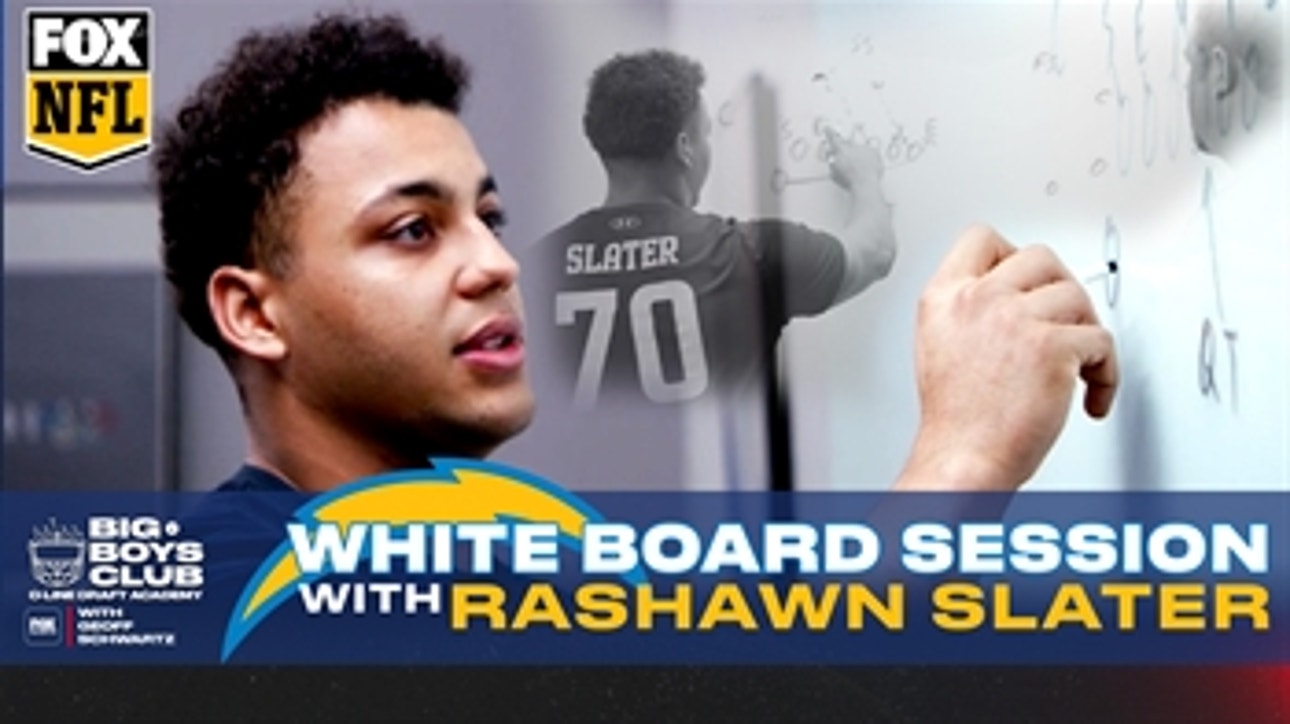 THE BIG BOYS CLUB: RAW White Board Session with Los Angeles Chargers - Rashawn Slater | FOX NFL