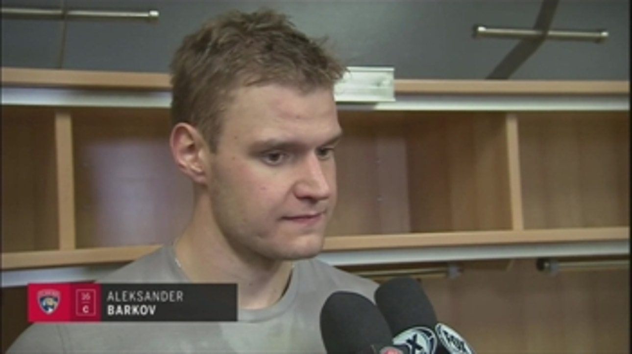 Aleksander Barkov likes how Panthers played in 2nd, 3rd periods