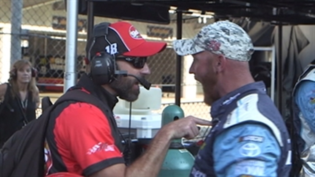Verbal altercation between Adam Stevens & No. 78 crew members ' NASCAR RACE HUB