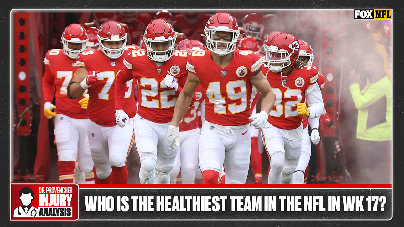 Who is the healthiest NFL team in Week 17?