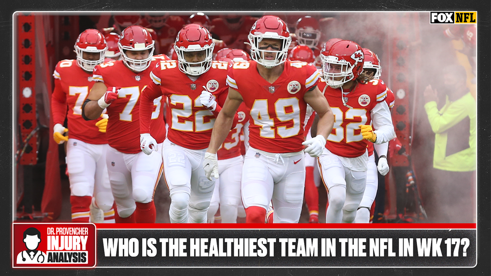 Who is the healthiest NFL team in Week 17?