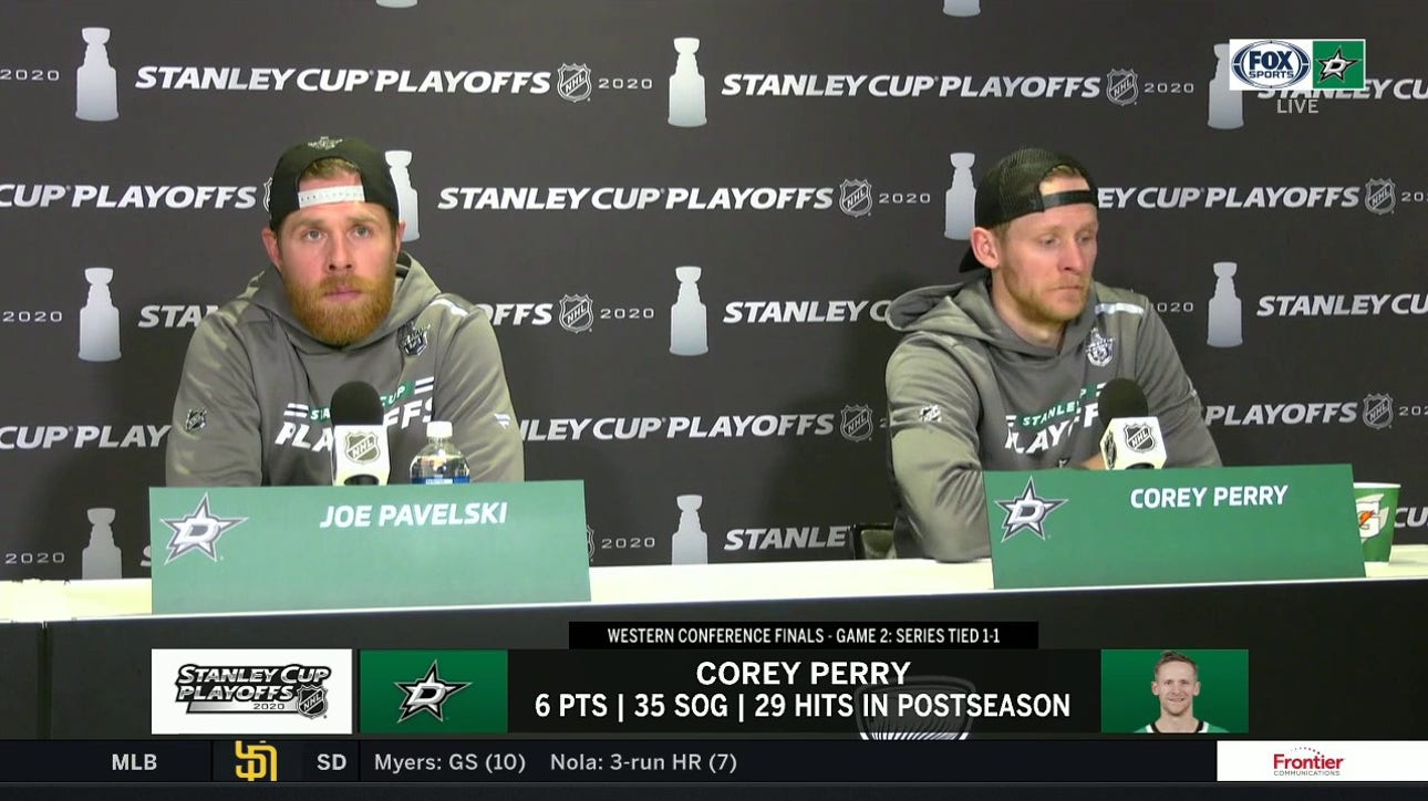 Joe Pavelski and Corey Perry on the Stars Game 2 Loss