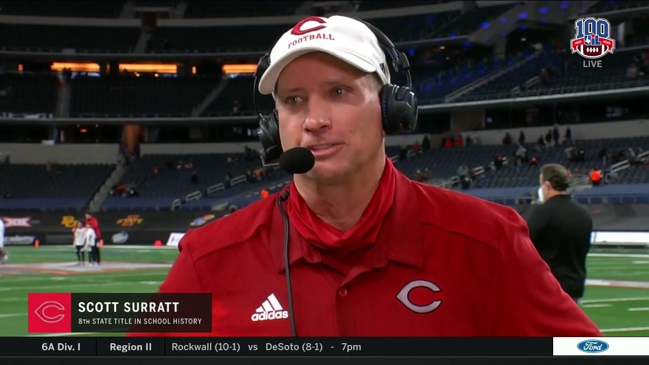 Scott Surratt on Winning his Eighth State Title as Head Coach | UIL State Championship