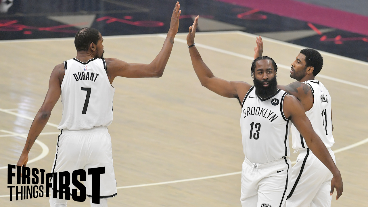 Antoine Walker reacts to news of Kyrie Irving conceding point guard duties to James Harden | FIRST THINGS FIRST