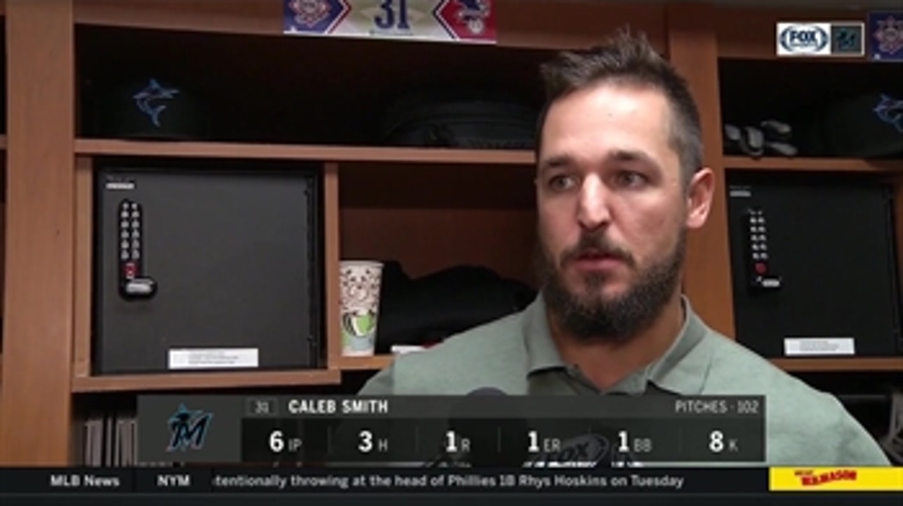 Caleb Smith on his change-ups and sliders: ' Later in the game, I started to dial those in'