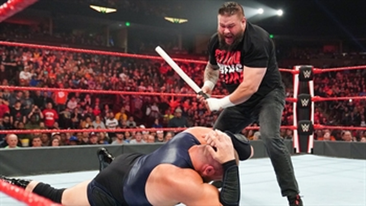 Kevin Owens unloads on Mojo Rawley with steel pipe: Raw, Dec. 9, 2019