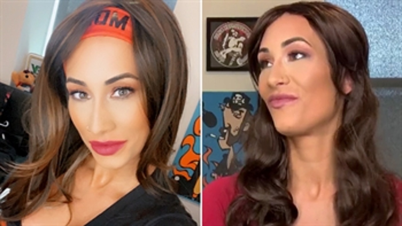 Carmella impersonates Brie Bella and Stephanie McMahon