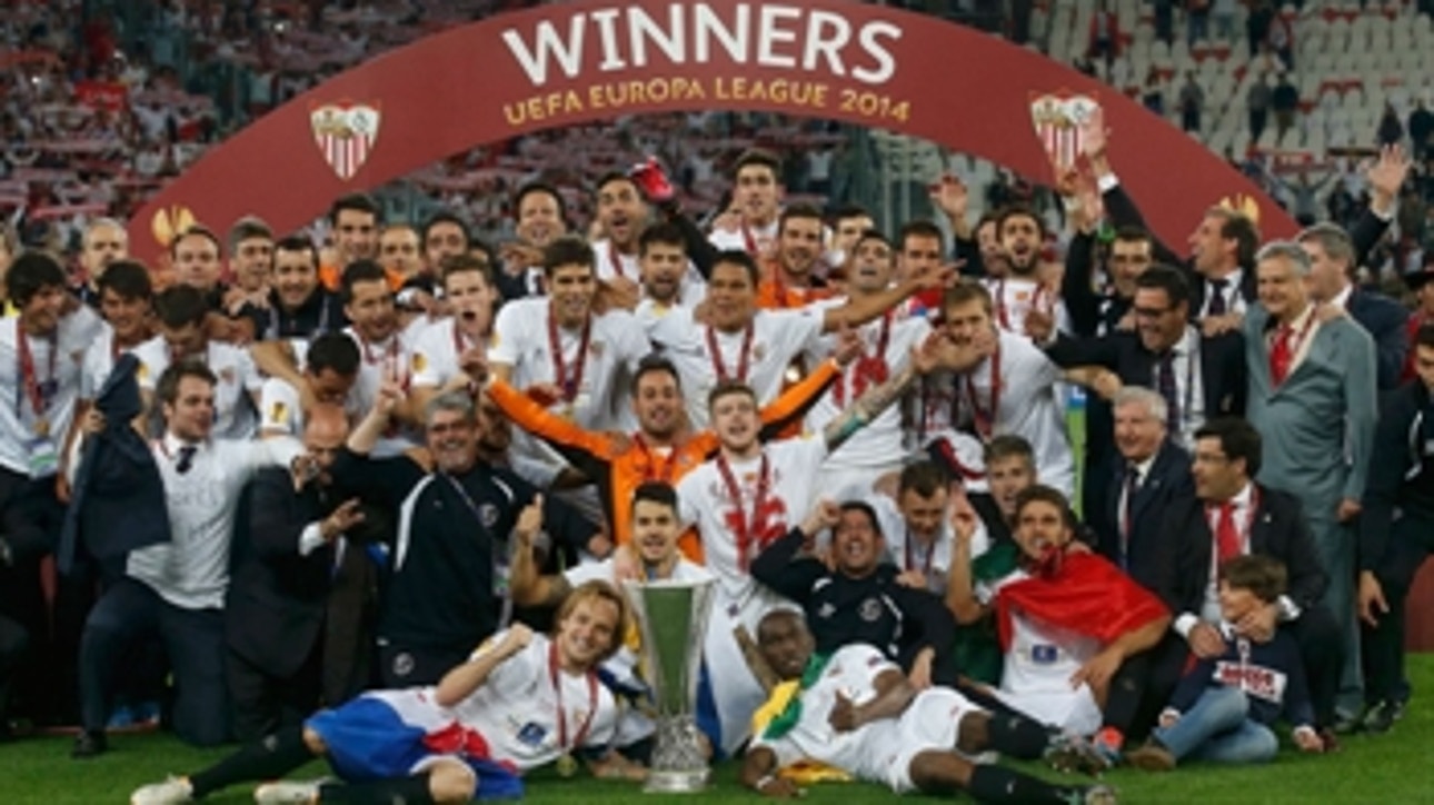 Sevilla lift Europa League trophy
