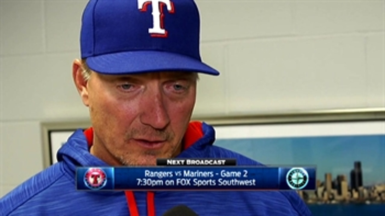 Jeff Banister on Perez's outing in 2-1 loss against Mariners
