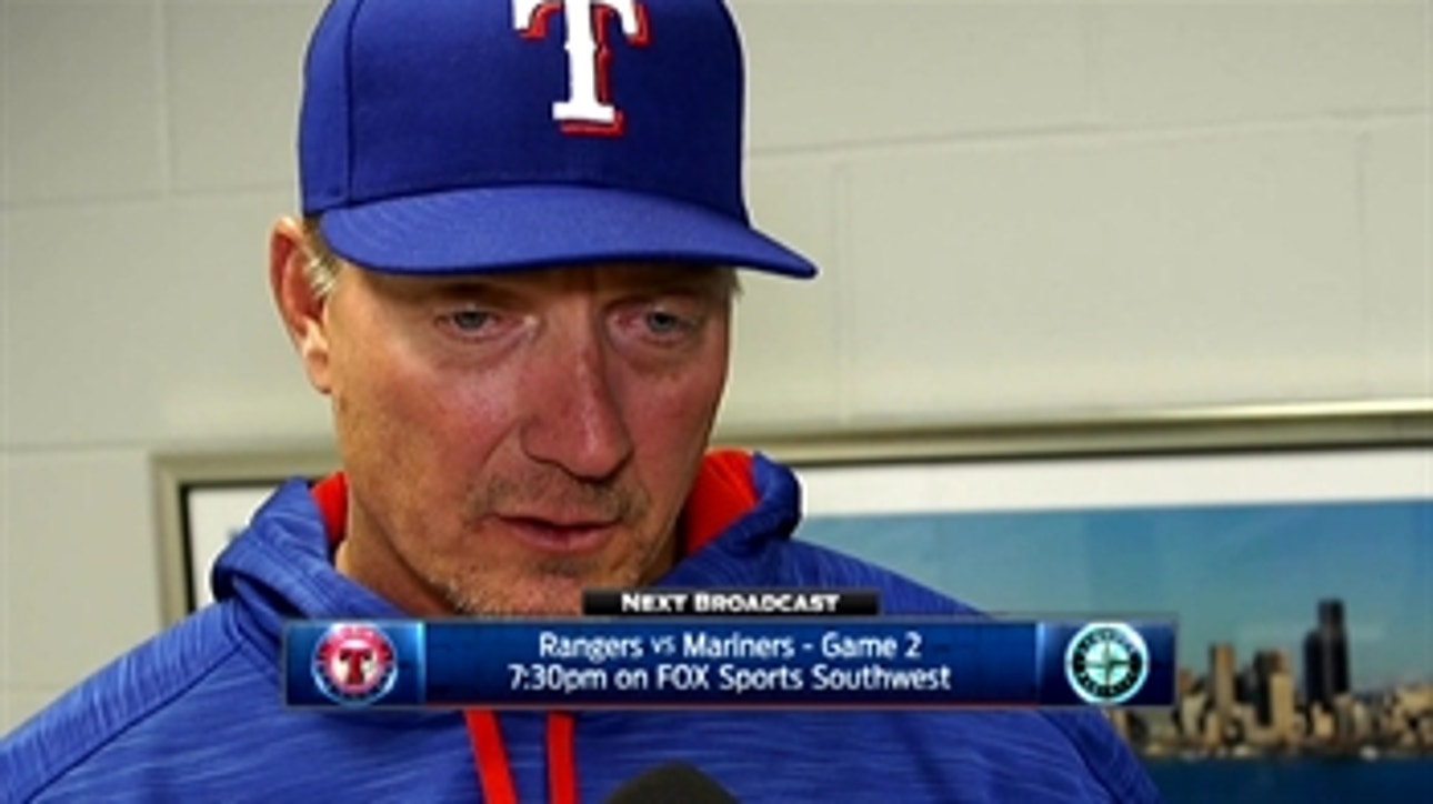 Jeff Banister on Perez's outing in 2-1 loss against Mariners