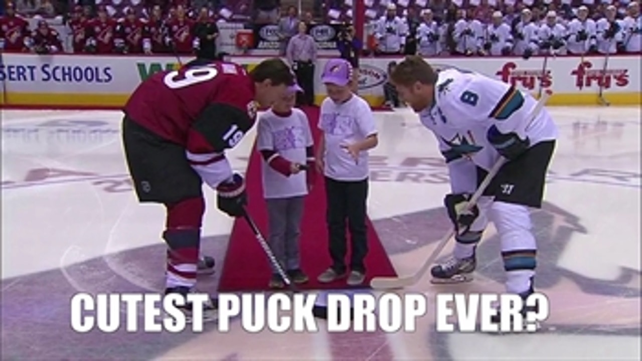 Hot Air: Is this the cutest puck drop ever?