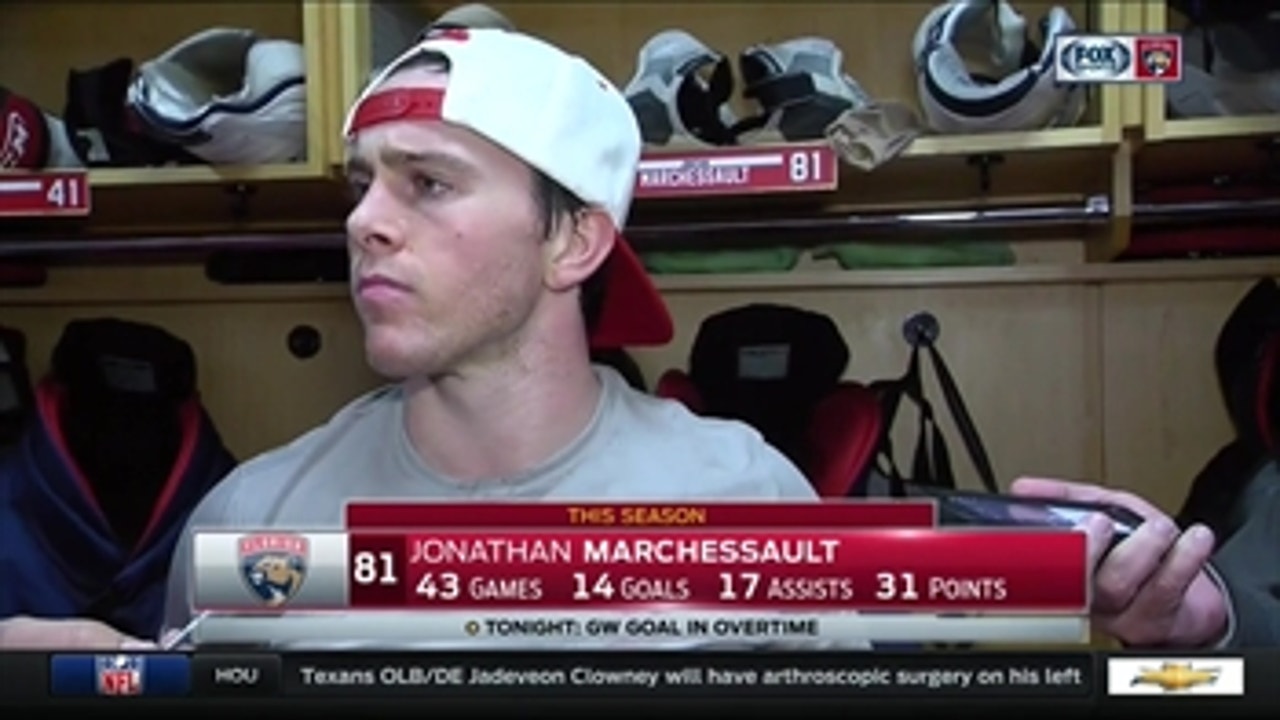 Jonathan Marchessault says it is always fun to score in OT