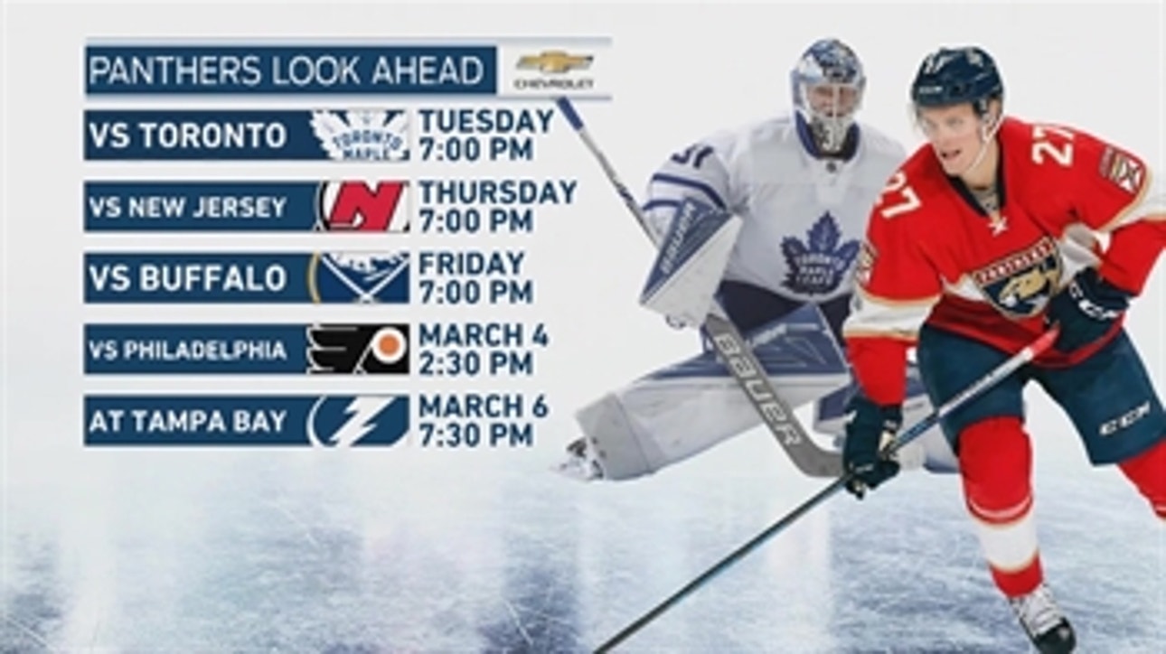 Panthers try to keep fighting for playoffs against Maple Leafs