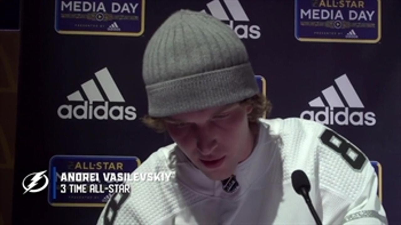 NHL All-Star Media Day: Tampa Bay Lightning G Andrei Vasilevskiy