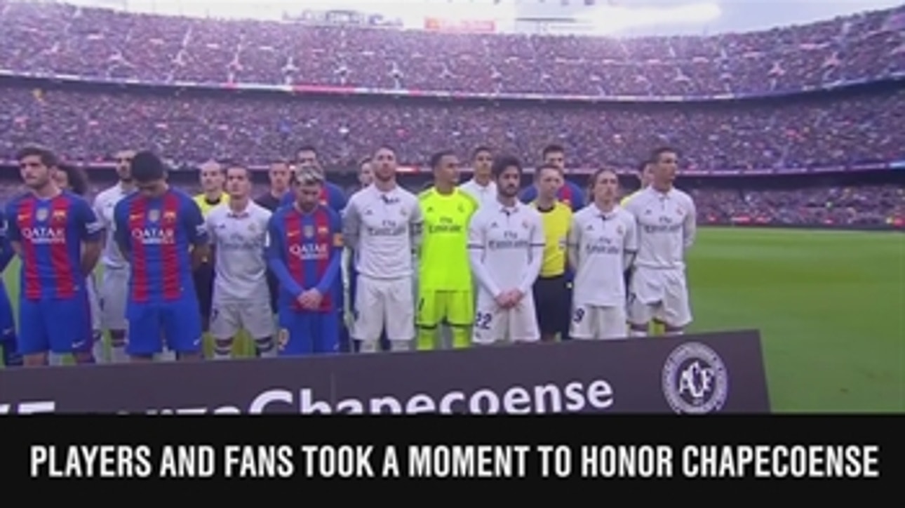 Teams held moment of silence for Chapecoense