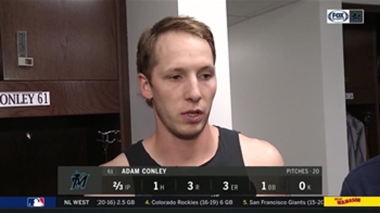 Adam Conley talks about walk-off loss to Cubs, his pitching this season