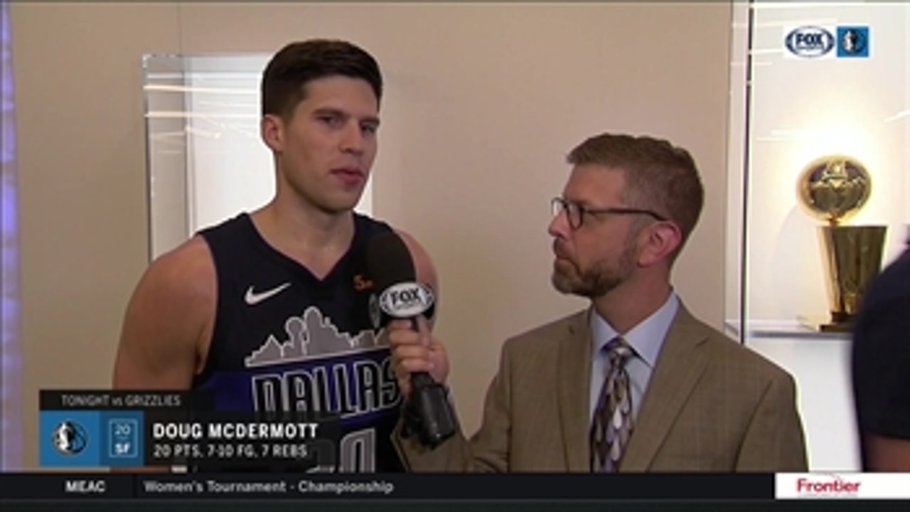 Doug McDermott, Mavs in a groove in win over Grizzlies