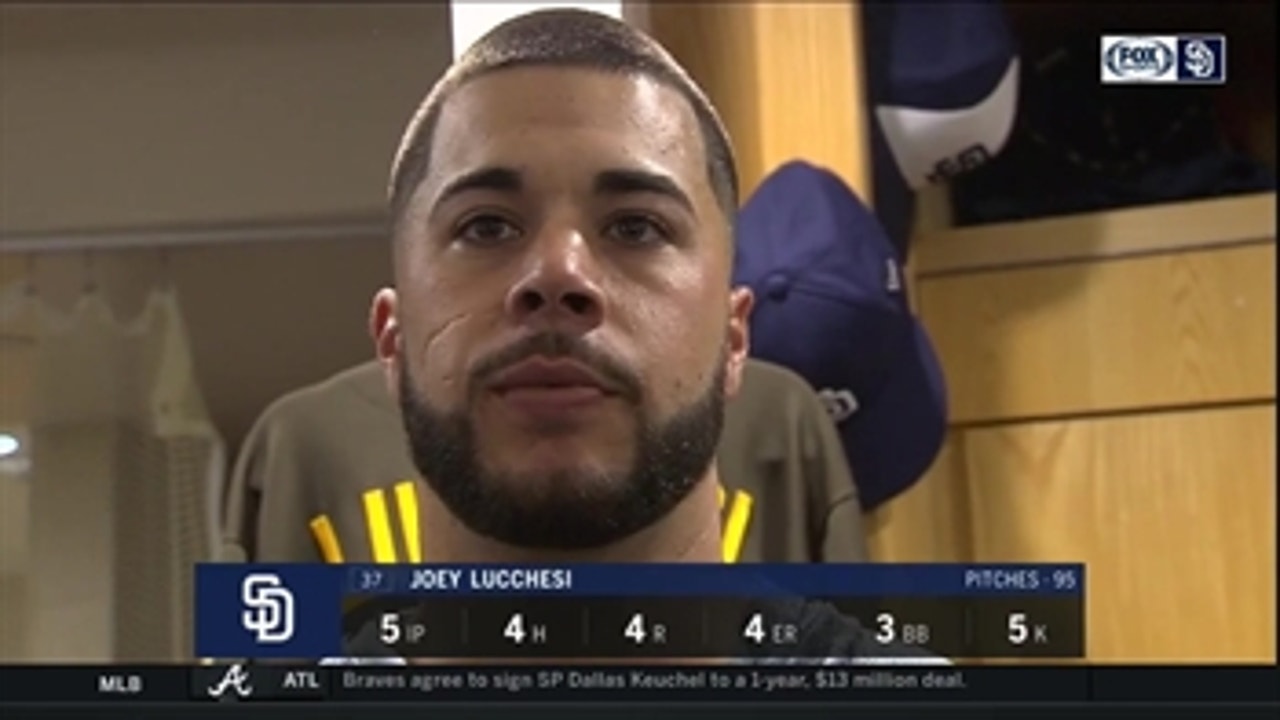 Padres starter Joey Lucchesi talks about earning his 5th win