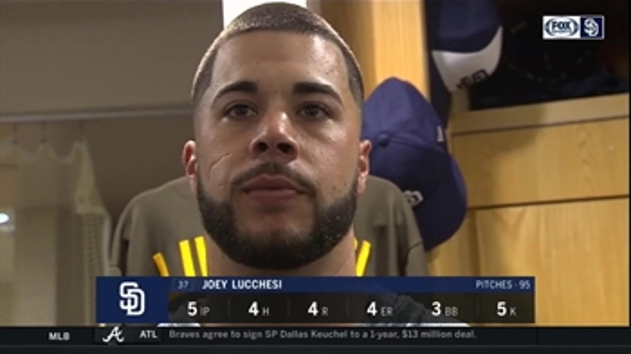 Padres starter Joey Lucchesi talks about earning his 5th win