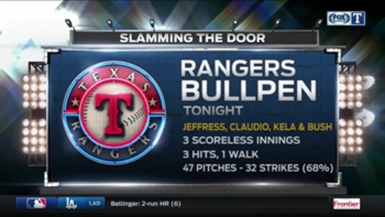 Rangers Live: Bullpen impressive in win over Padres