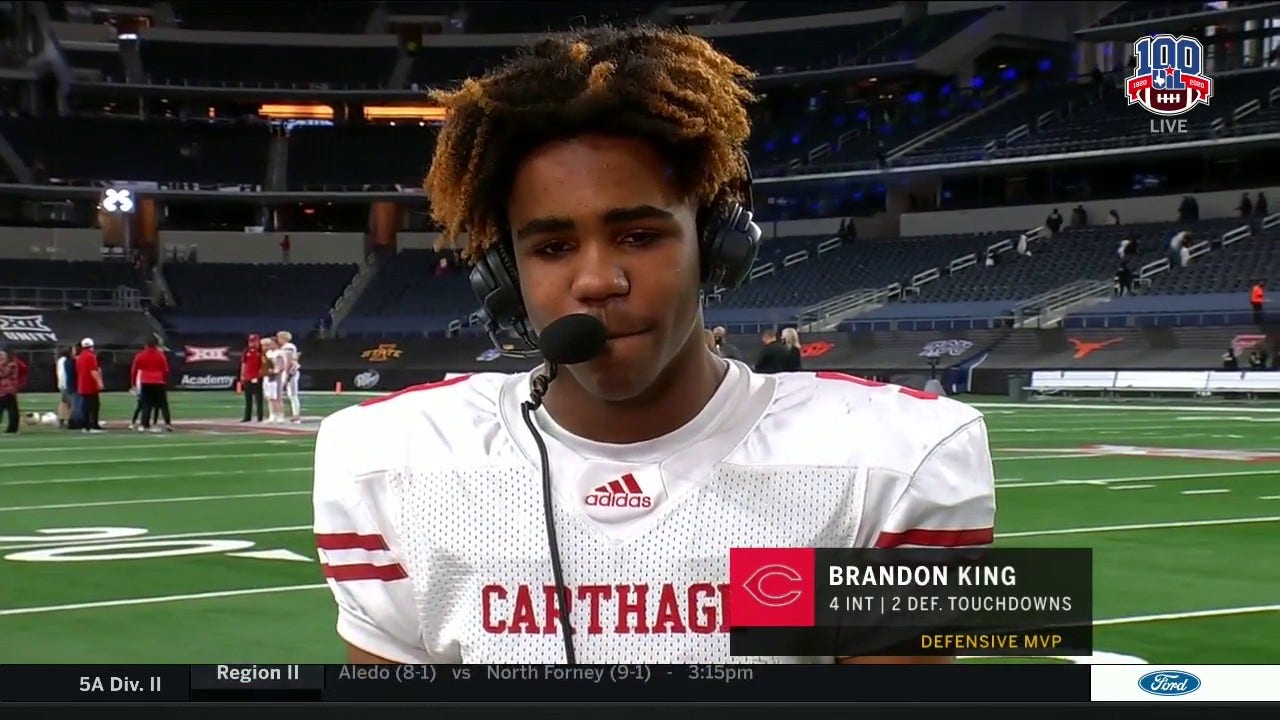 Brandon King Putting in the Work, Helps Carthage beat Gilmer | UIL State Championship