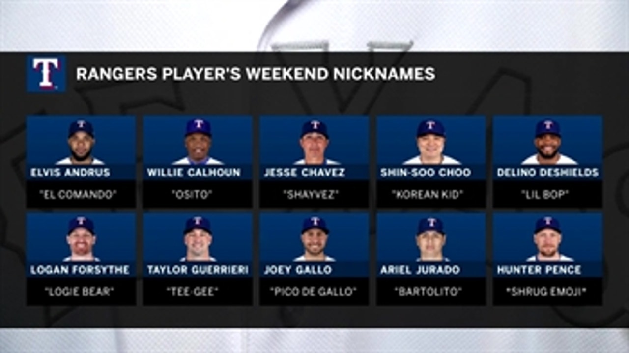 Players Only Weekend Nicknames ' Rangers Live