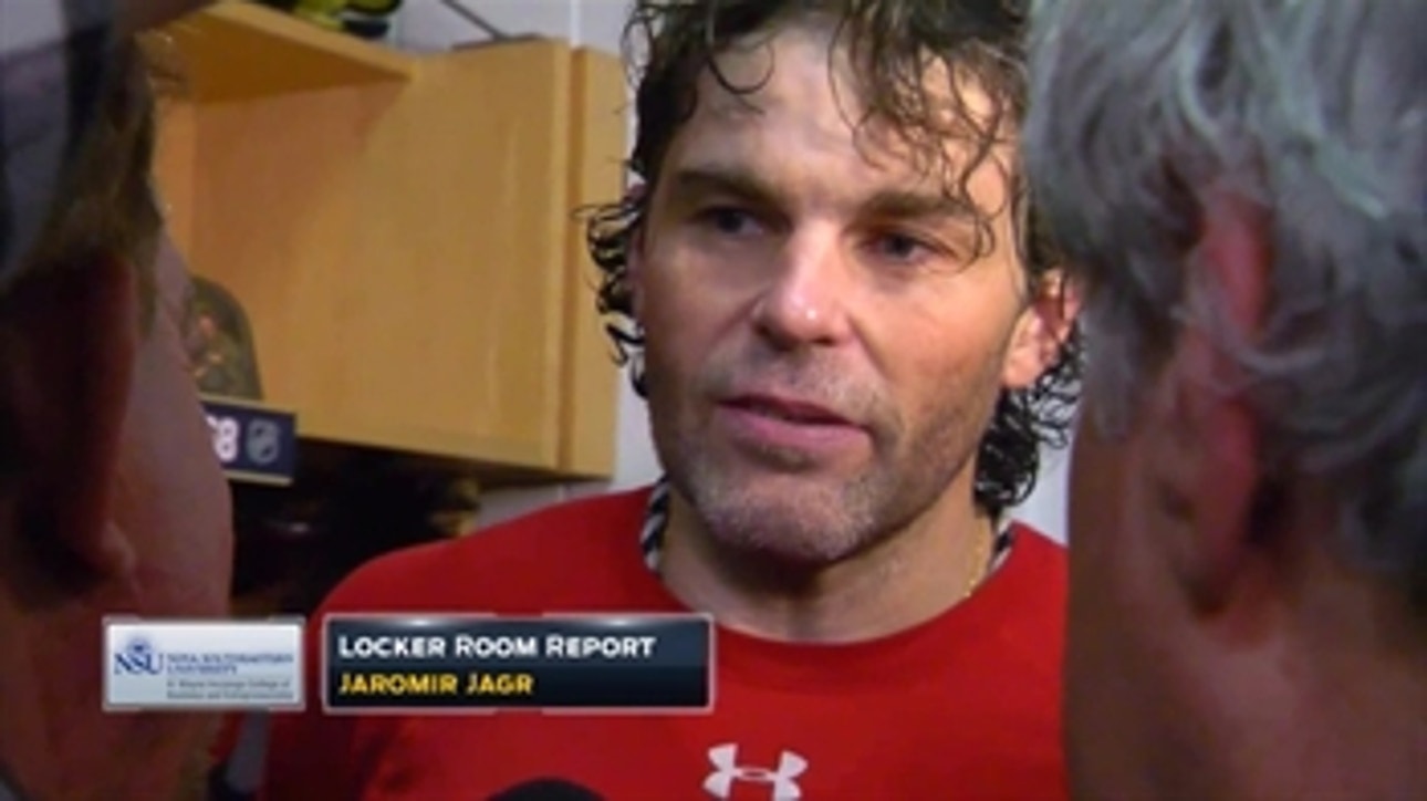 Jaromir Jagr happy with Panthers' style of play