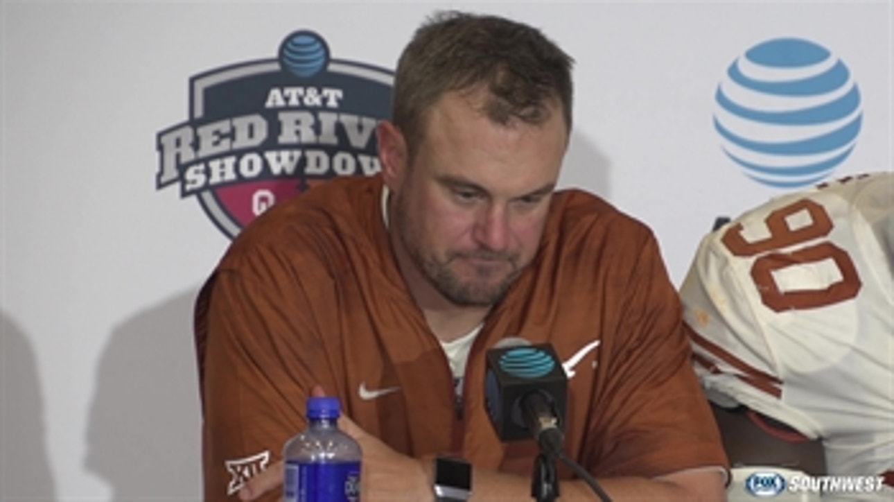 Tom Herman asked if Red River win means 'Texas is back'? ' Red River Showdown