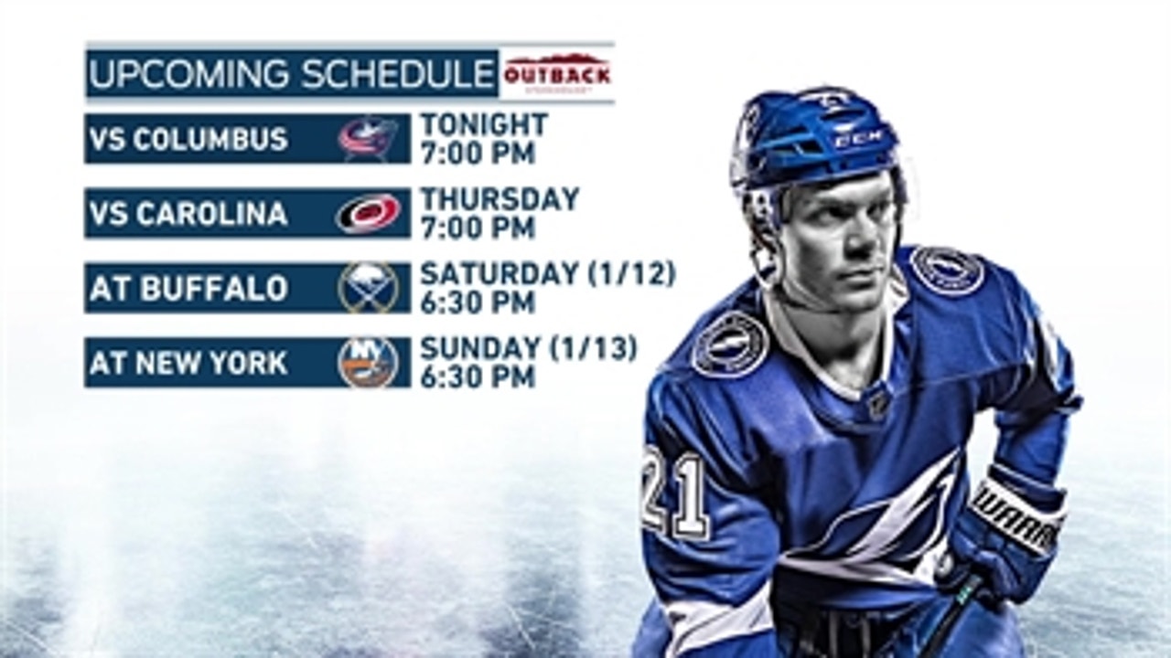 Back at home, Lightning try to begin another point streak against Blue Jackets