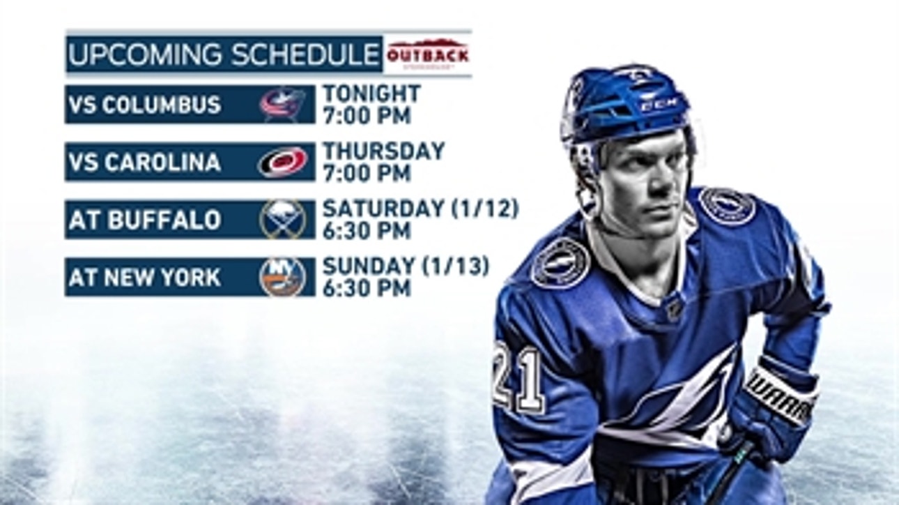 Back at home, Lightning try to begin another point streak against Blue Jackets