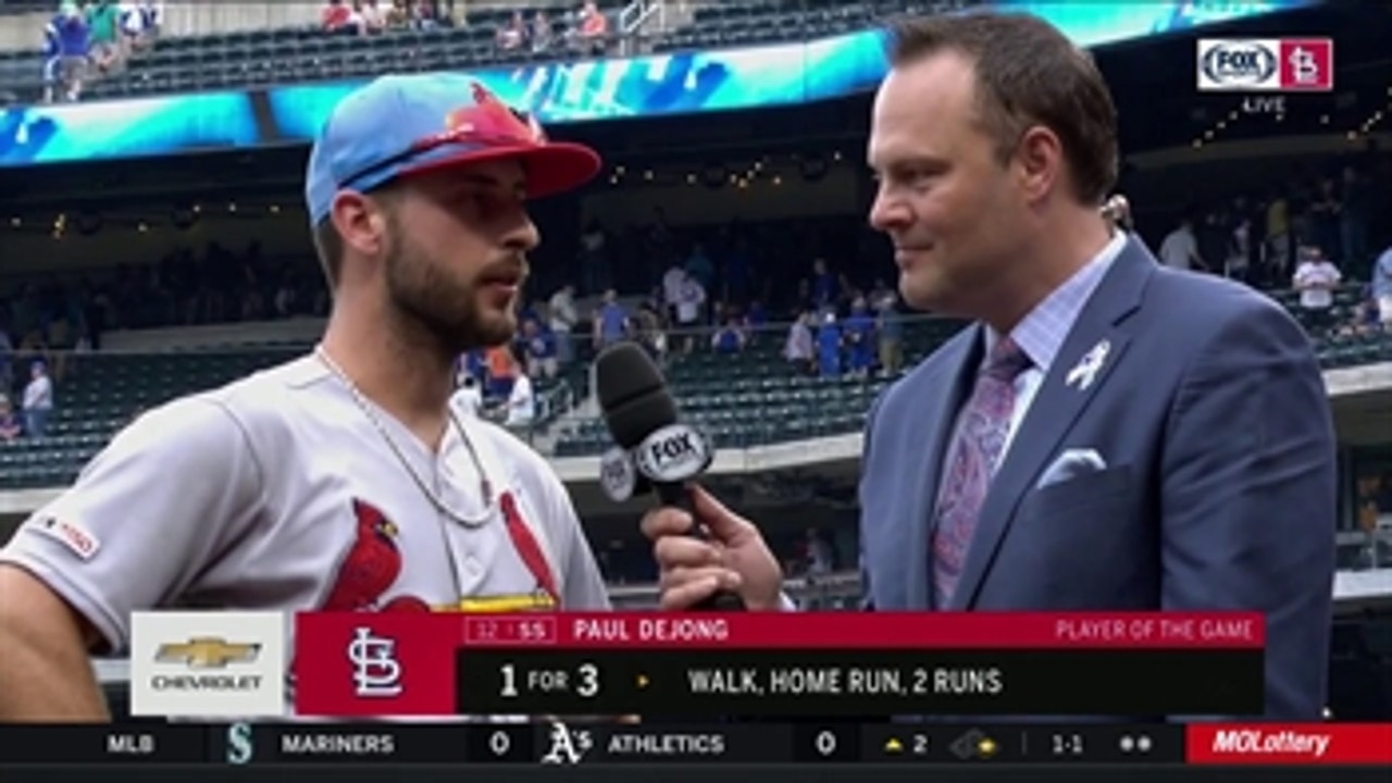Paul DeJong 'happy to put on a show for my fans' against the Mets