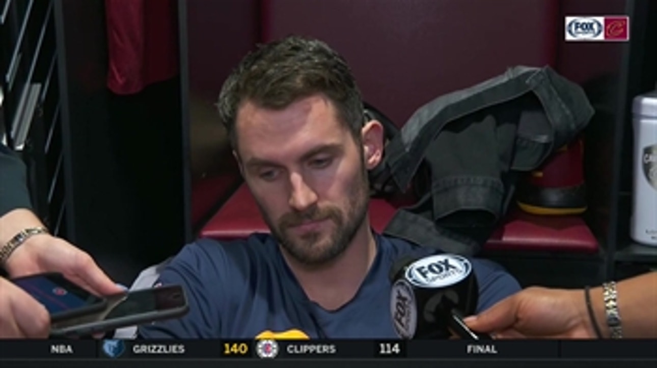 Kevin Love expands on why he was visibly frustrated on the court of Saturday's loss to Thunder