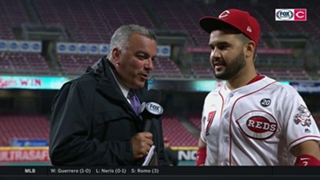 Eugenio Suarez made the right adjustments to have a big game against the Braves
