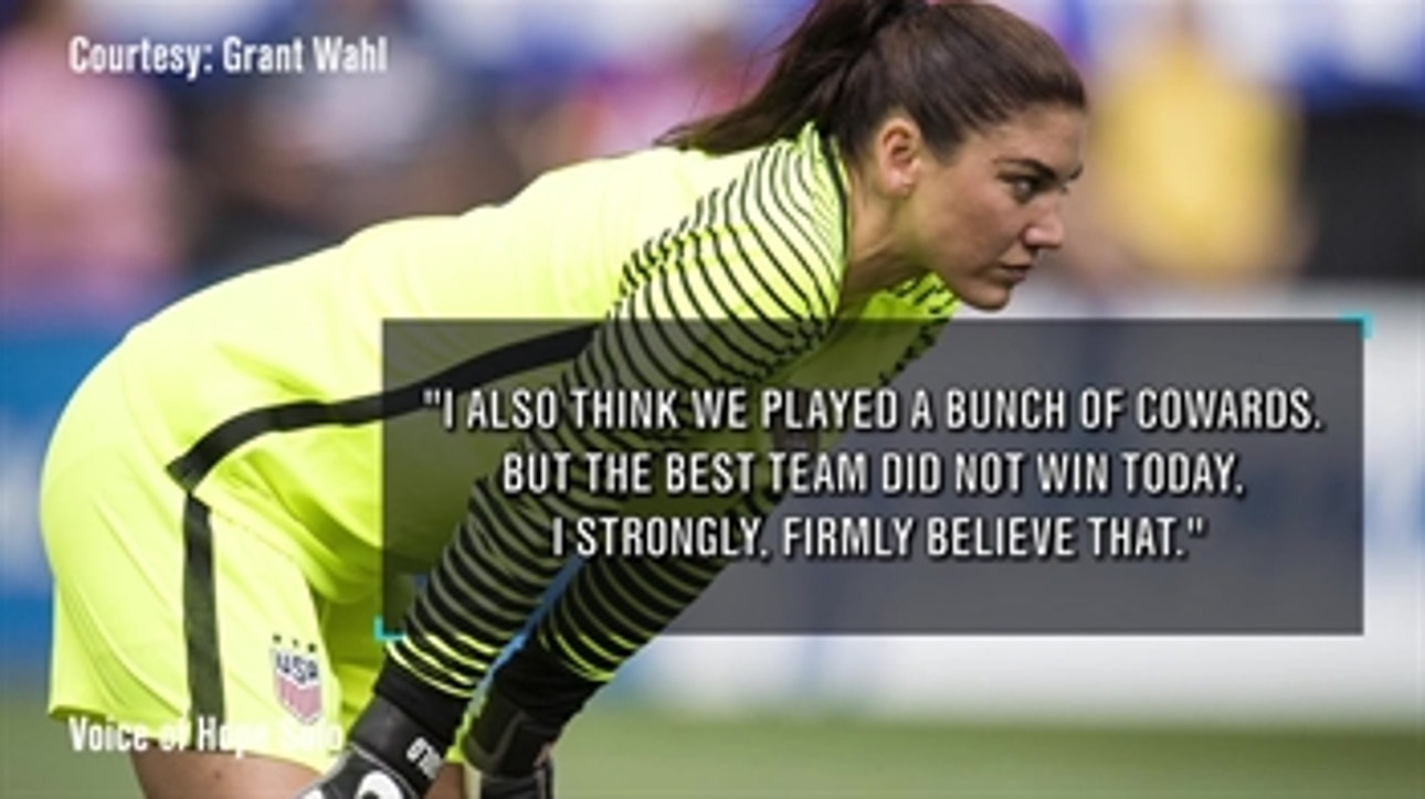 Hope Solo had some harsh words for Sweden after their Olympic defeat