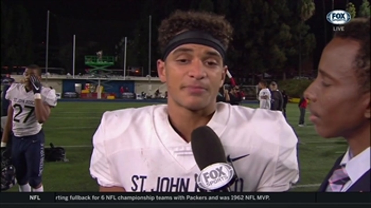Jake Bailey: Bosco sent a message with win over Mater Dei