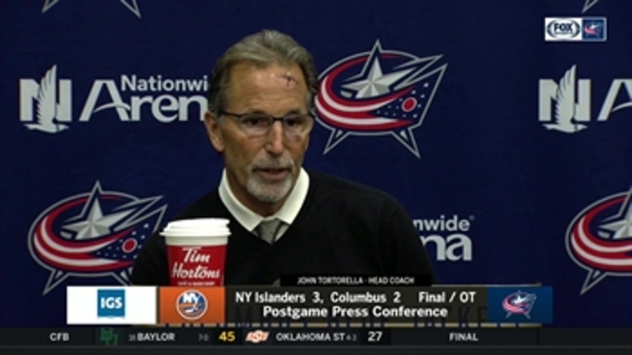 Tortorella: Can't leave points on board when we've played 'absolute right way all night long'