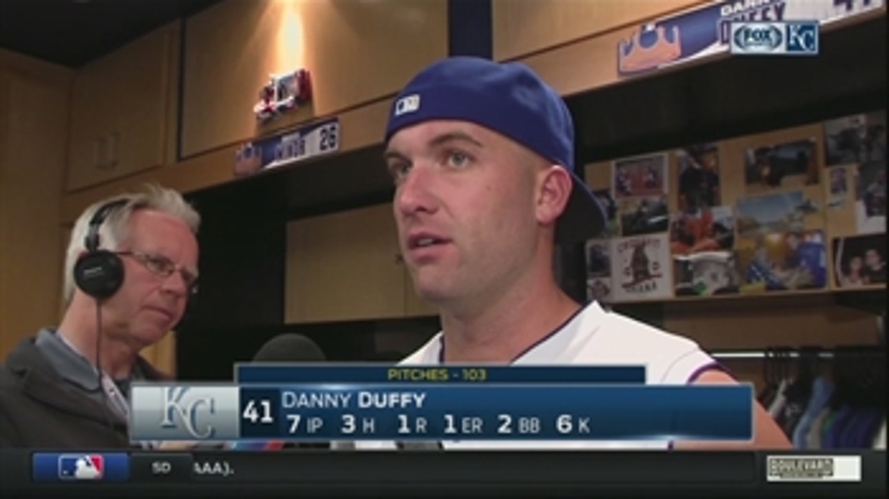 Danny Duffy praises defense behind him after dominant outing