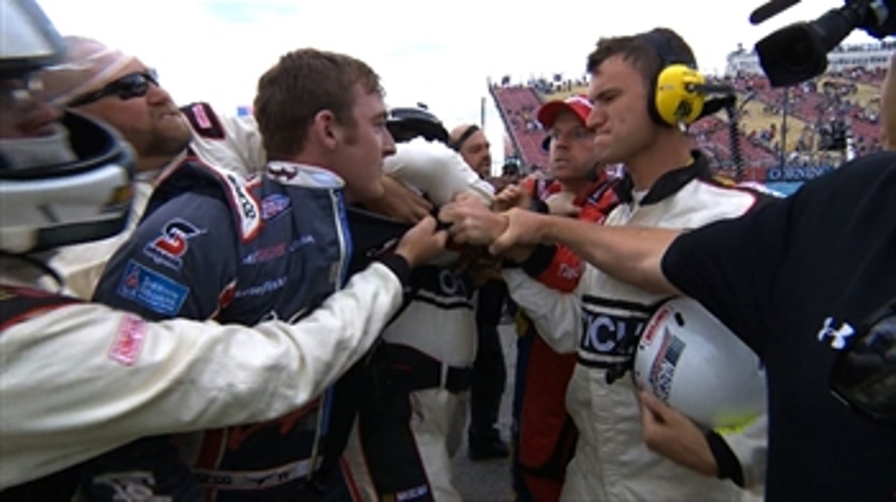 NXS: Regan Smith and Ty Dillon Scuffle on Pit Road - Watkins Glen 2015